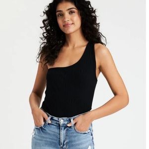 American Eagle Ribbed One Shoulder Tank